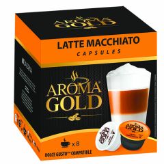 KAFIJAS KAPSULAS AROMA GOLD LATTE MACCHIATO 193.6G