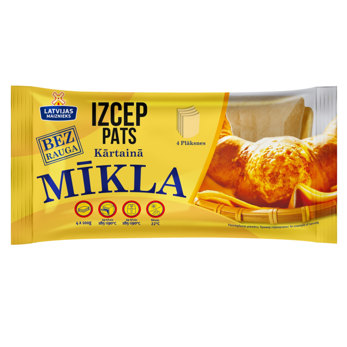 MĪKLA LATVIJAS MAIZNIEKS KĀRTAINĀ SALDĒTA 400G
