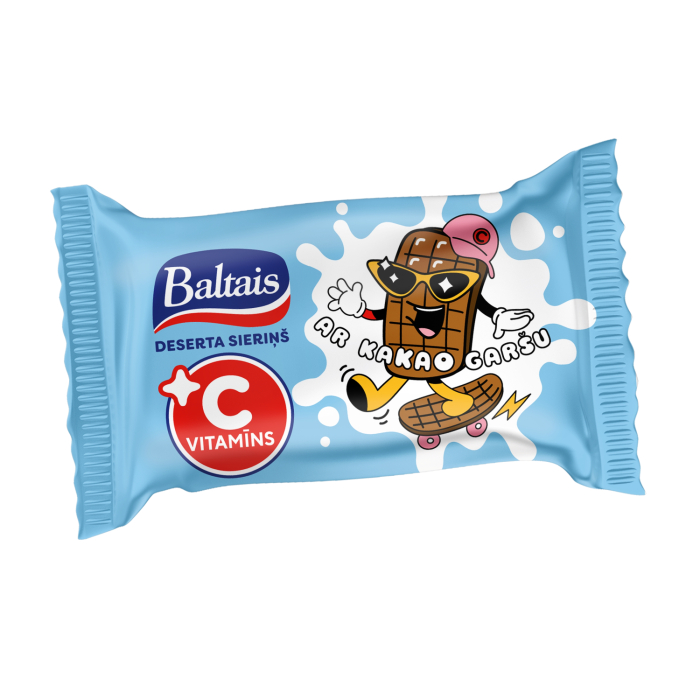 DESERTA SIERIŅŠ BALTAIS AR KAKAO GARŠU UN C VITAMĪNU 38G