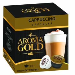 KAFIJAS KAPSULAS AROMA GOLD CAPUCCINO 186.4G