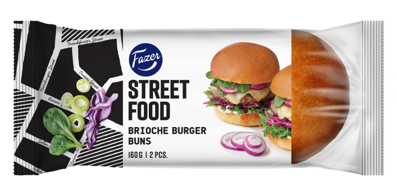 BRIOCHE BURGERMAIZĪTE FAZER STREET FOOD, 160G