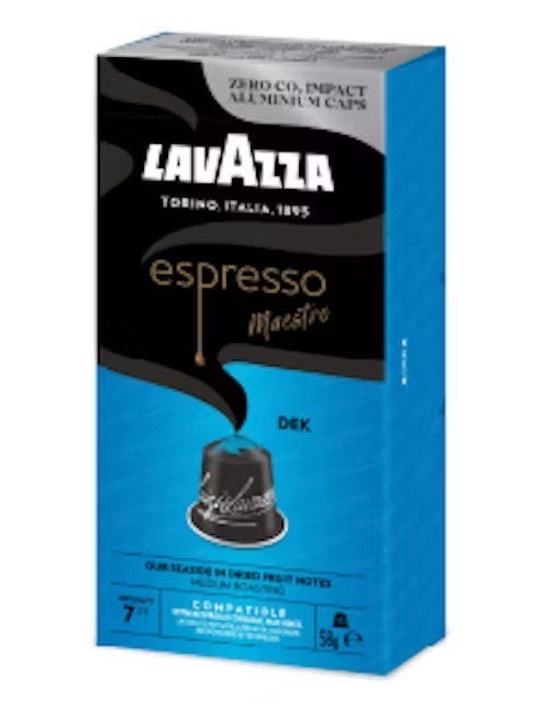 KAFIJAS KAPSULAS LAVAZZA  ESPRESSO DECAFFEINATO 10X5,8G 58G