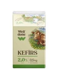KEFĪRS WELL DONE 2,0% 0,5KG 